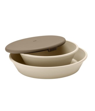 DINNER PLATE SET - VANILLA 