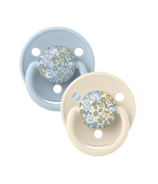 BIBS X LIBERTY DE LUX - SILICONE ELOISE IVORY / BABY BLUE