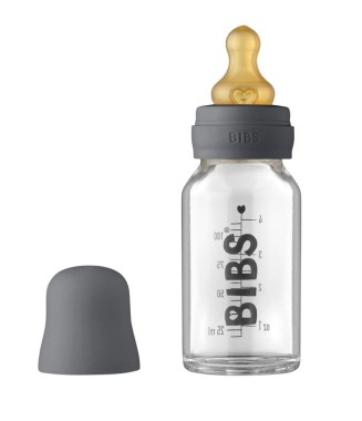 Baby Glass Bottle Complete Set 110ml - Iron 