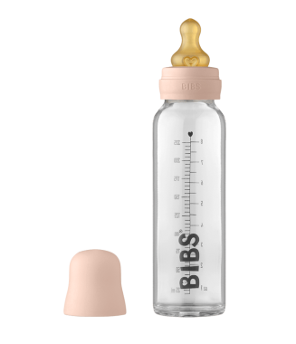 Baby Glass Bottle Complete Set 225ml - Blush