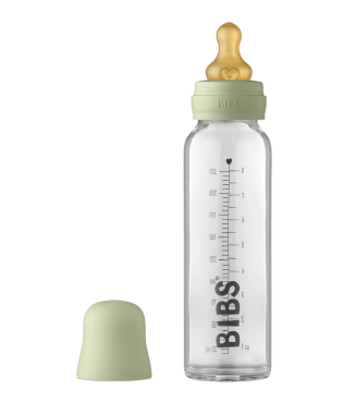 Baby Glass Bottle Complete Set 225ml - Sage
