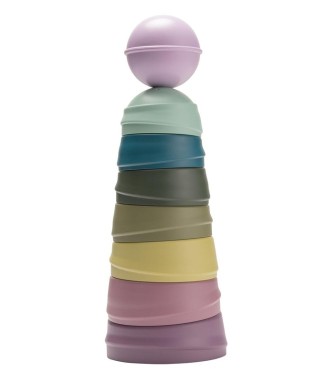 WOBBLY TOWER - BRIGHT RAINBOW